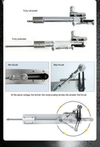 DC Reciprocating Linear Actuator All‑Metal Body Adjustable Stroke Pure Copper Motor DIY Reciprocating Motion Drive Mechanism