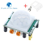 TZT 1/3pcs HC-SR501 Adjust IR Pyroelectric Infrared PIR Motion Sensor Detector Module for arduino for raspberry pi kits