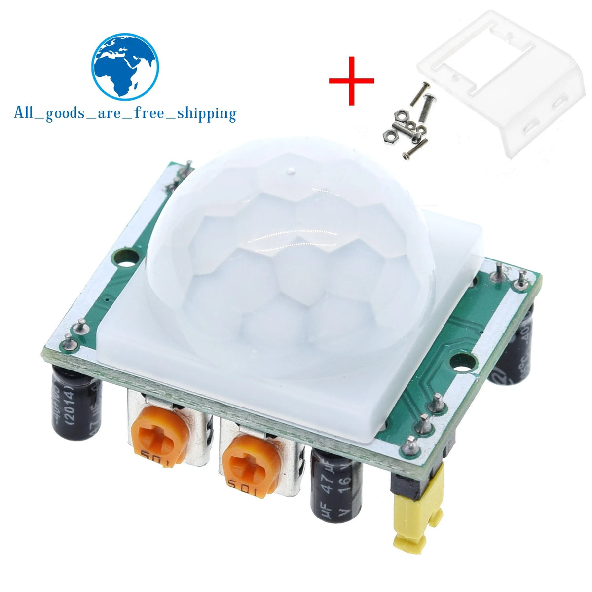 TZT 1/3pcs HC-SR501 Adjust IR Pyroelectric Infrared PIR Motion Sensor Detector Module for arduino for raspberry pi kits