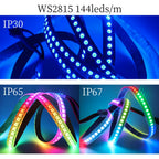 1-5M 144Leds/m WS2812B WS2813 WS2815 Led Strips 5050RGB Programmable Colored Running Flowing Led Strip Lights Led Ribbon DC5-12v