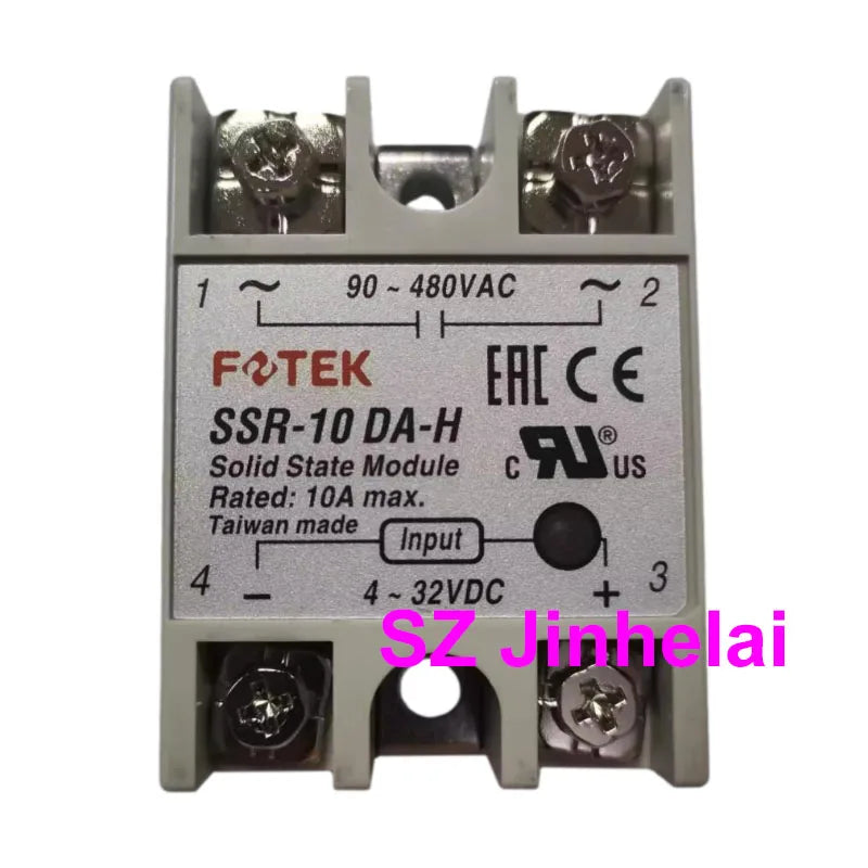 Authentic Original FOTEK Single phase Solid State Relay SSR- 10DA 25DA 40DA 50DA 75DA 10DA-H 25DA-H 40DA-H 50DA-H 75DA-H