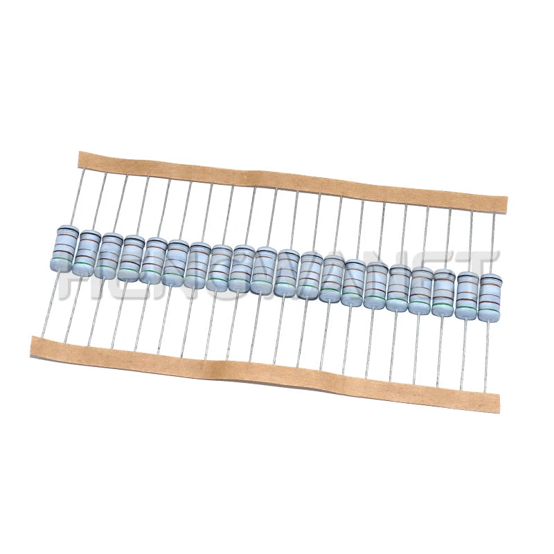20pcs 2W 5% Wirewound Resistor Fuse 0.05R 0.1R 0.15R 1R 2.2R 4.7R 5.1R 10R 20R 22R 47R 51R 100R 0.1 0.22 0.33 0.47 0.5 1 ohm