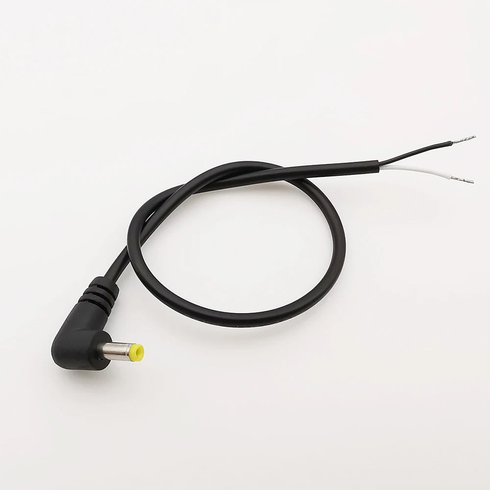 1Pcs DC Power Connector 2.5x0.7/3.5x1.35/4.0x1.7/4.8x1.7/5.5x2.1/5.5x2.5mm Male Plug Cable Right Angled 90 Degree Power Cable