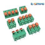 50pcs 5.08mm/0.2in 7.62mm/0.3in FFKDS KF141V/R 142V/R Spliceable PCB Push Spring Phoenix Contact Wire Terminal Block Connector