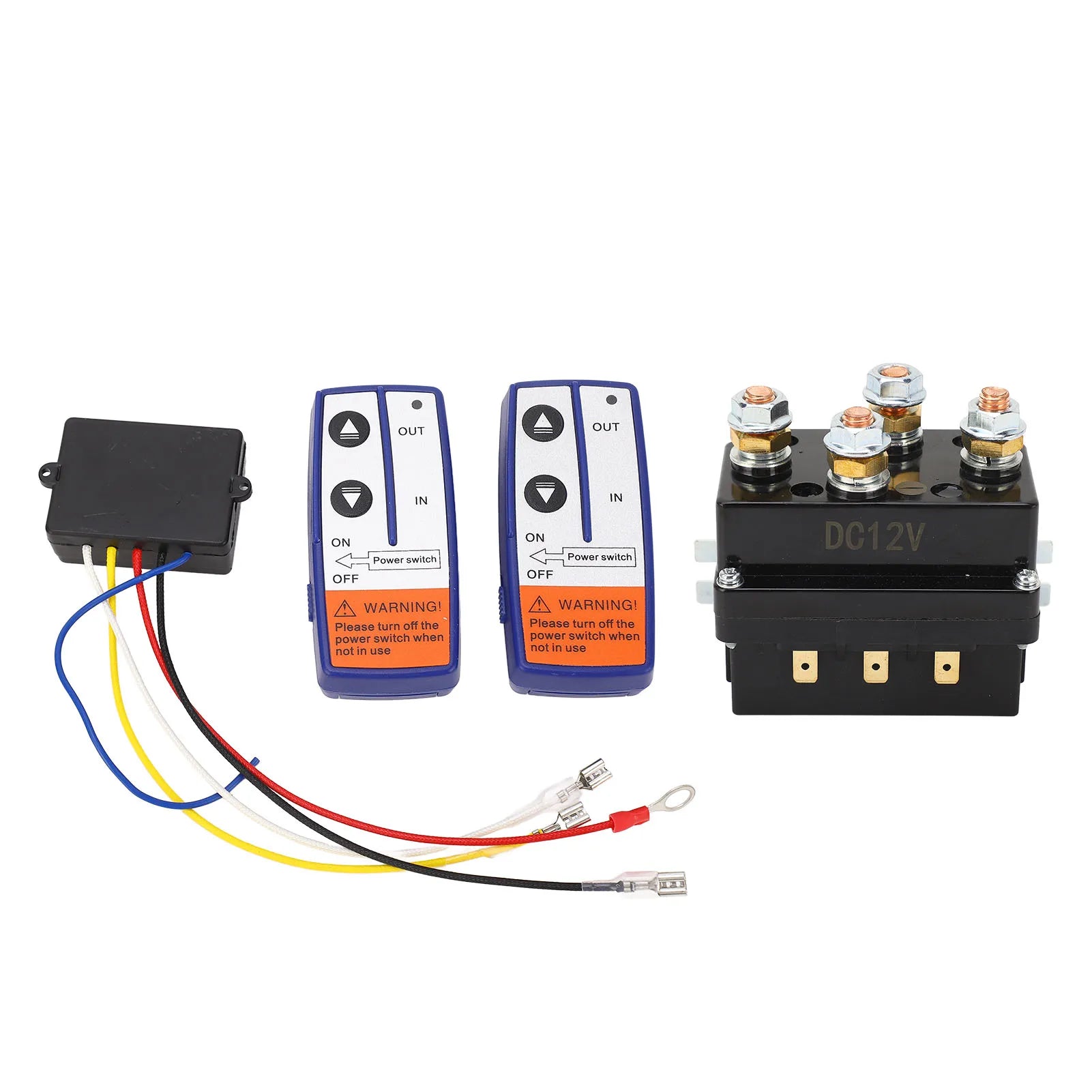 12V 500A Winch Relay Kit Remote Control Winch Relay Contactor Switch for ATV Snowmobile Mowers