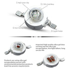 10-100pcs 1W 3W High Power LED Light-Emitting Diode LEDs Chip SMD Warm White Red Green Blue Yellow SpotLight Downlight Lamp Bulb
