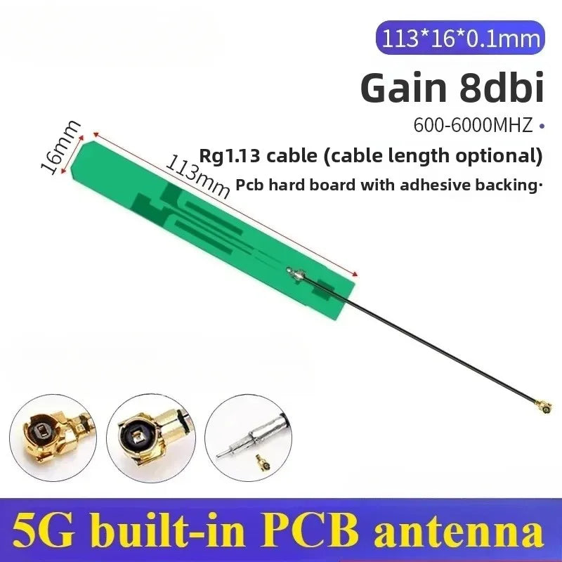 2PCS Full Frequency 5G 4G LTE GSM GPRS 2G 3G NB-IoT Module with Built-In FPC/PCB High Gain Patch Antenna for IoT Device
