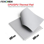 FEHONDA Thermal Pad 6W/mk Soft Thermal Silicone Pad 0.5/0.75/1.0/1.5/2.0/2.5/2.75/3.0/3.5/4.0mm Thermal Pads for GPU CPU PS4