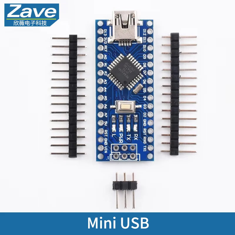 Mini / Type-C / Micro USB Nano 3.0 With the bootloader compatible Nano controller for arduino CH340 USB driver 16Mhz ATMEGA328P