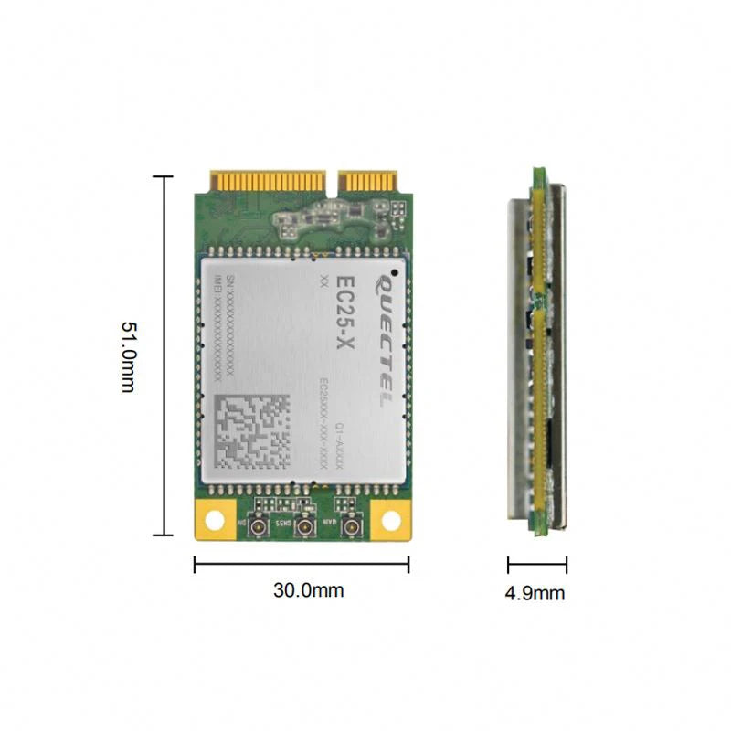 The cheapest Quectel EC25-AFX EC25AFFA-MINIPCIE LTE Cat 4 Module T-Mobile AT&T Verizon Operators  B2/B4/B5/B12/B13/B14/B66/B71