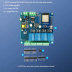 ESP32 Relay Development Board AC / DC Power Supply WiFi Bluetooth BLE 4 Channel Relay  ESP32 Module
