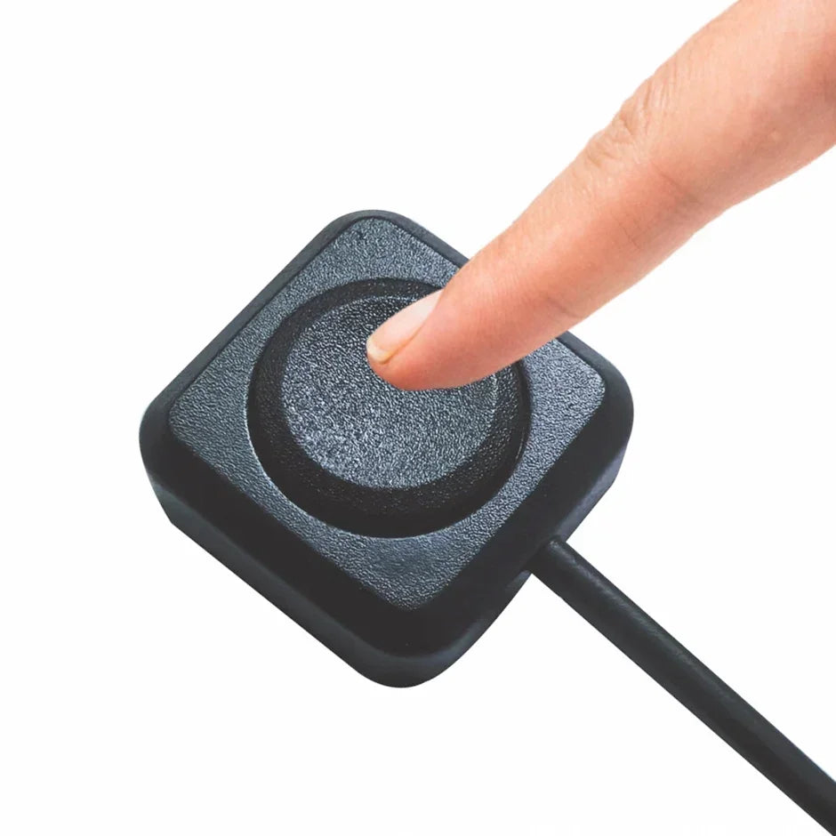 Momentary Push Button Switch ON/OFF 12V/24V  Surface Mount Mini Round Black Button for Horn, Doorbell, Temporary Control