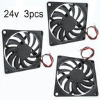 8cm 8010 DC 5V 12V 24V Cooling Fan Brushless for Reprap 3D Printer Parts DC Cooler 80 x 80 x 10mm Plastic Fan 2pin