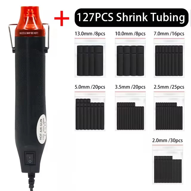 Mini Heat Gun for Epoxy Resin 300W Portable Soldering Temperature Blower Gun DIY Crafts Electric Power Hot Dryer Shrink Heat Gun