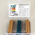 600/300PCS 1/4w Metal Film Resistor 30 Values Resistance Kit 10R-1M 150R 680K 0.25W 1% Resistors Set