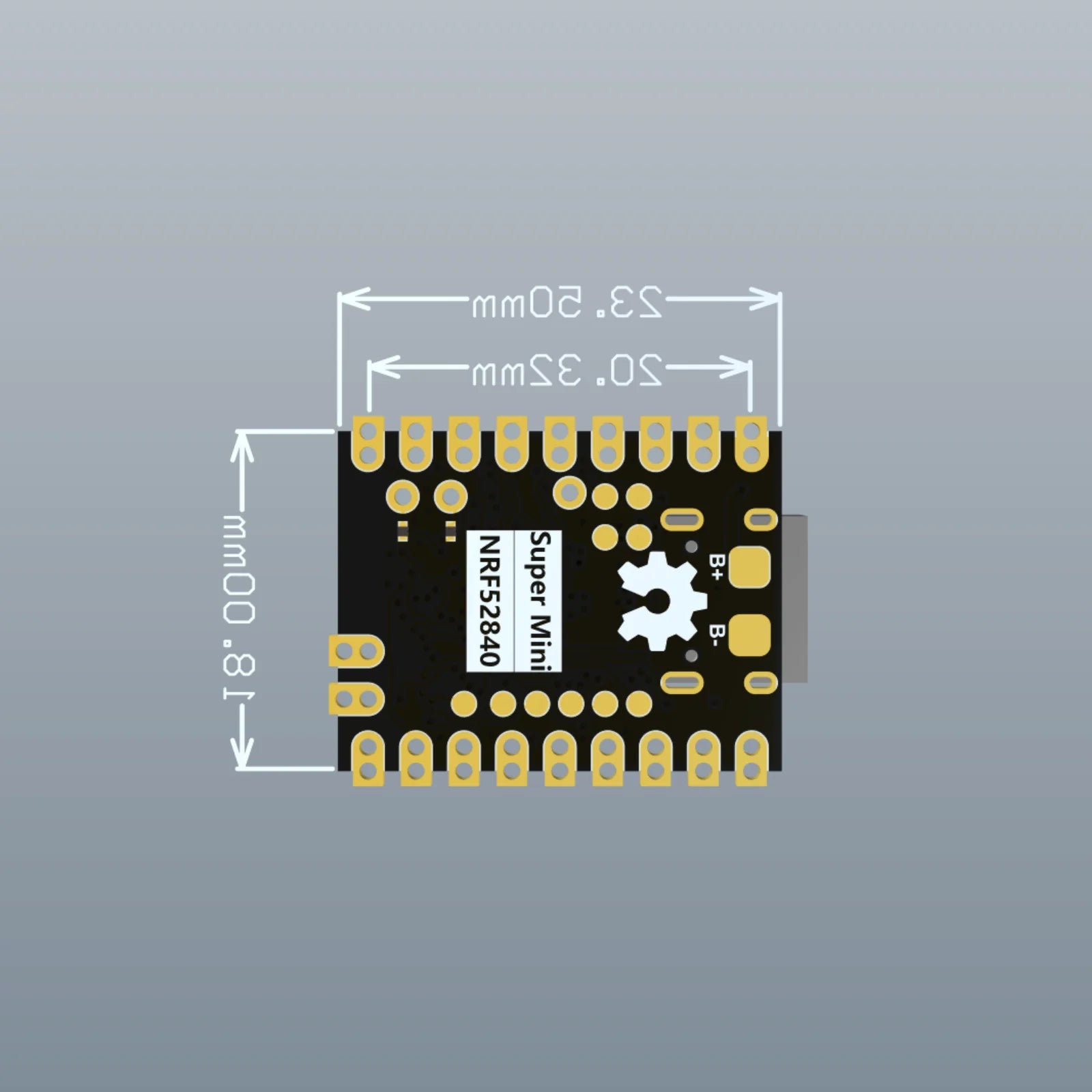 Supermini NRF52840 Development Board Core Board Bluetooth Ble5.2 Low Power Consumption