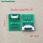 1pcs  Test Board FPC 6 8 10 12 20 30 24 Pin PCB Double Sided FFC FPC Flex Cable Adapter Pitch 0.5mm 1.0mm to 2.54mm Connector