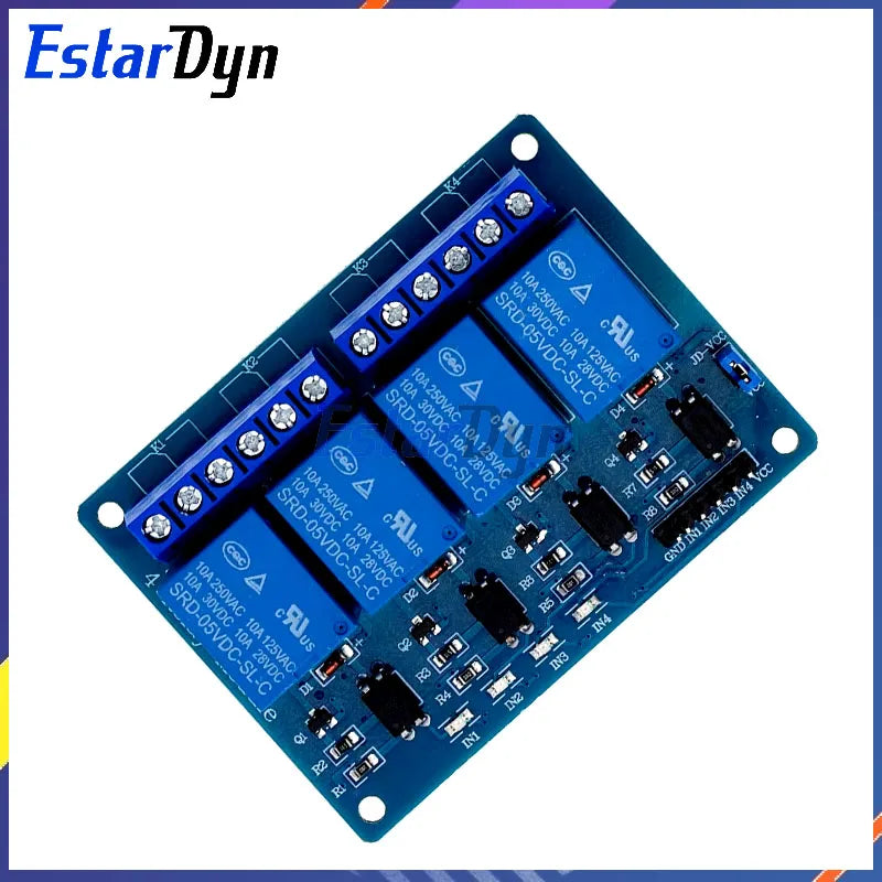 Estardyn 5V 1 2 4 8 Channel Relay Module With Optocoupler. Relay Output 1 2 4 8 Way Relay Module  In Stock  For