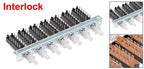 1Pc Interlock/Latching Push Button Switch Piano Type 6/12/18/24Pin 1/2/3/4/5/6/7/8 Row Straight Through Hole Straight Key Switch
