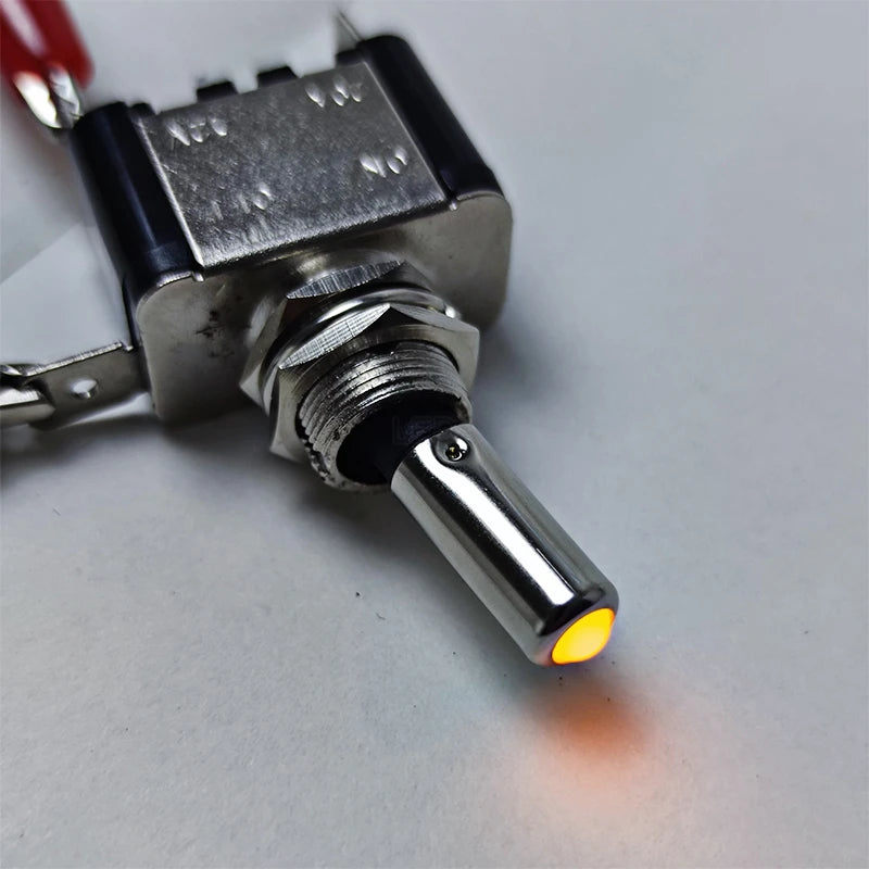 1Pcs 12V 20A Illuminated LED Toggle Switch Auto Car Boat Truck Red Blue Green Yellow White