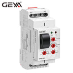GEYA GRI8-06 DC Current Sensor Relay 18mm Width 2CO 8A AC/DC Current Testing Relay 24V-240V Wide Range
