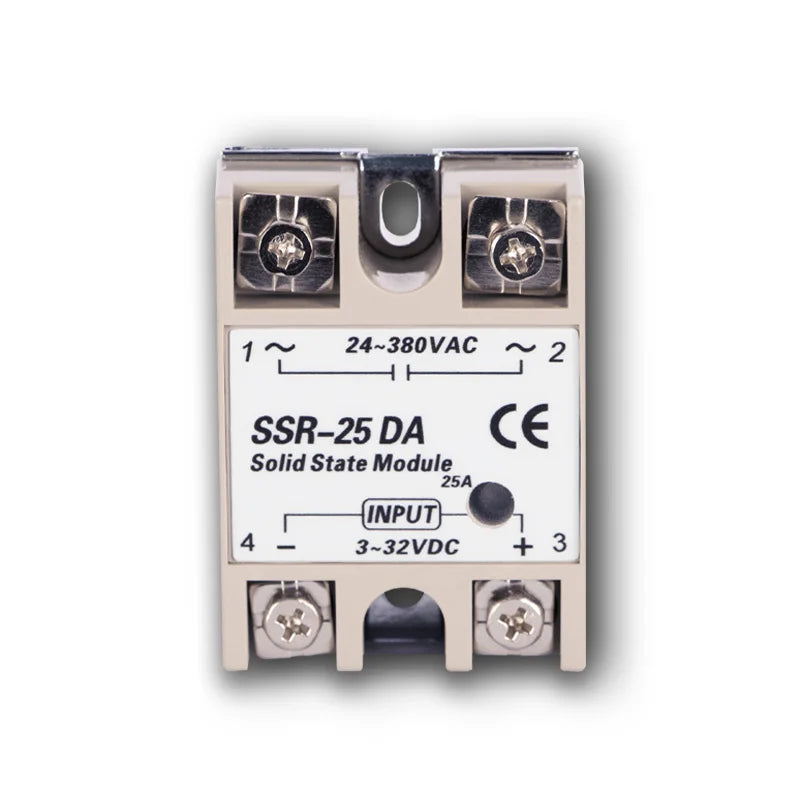 Ssr 10Da 10A 40A Solid State Relay Din 25A Ssd Rail Solidstate Ssr40Da Rele 12V 20A Module 30A Dc Voltage Control Radiator
