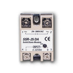 Ssr 10Da 10A 40A Solid State Relay Din 25A Ssd Rail Solidstate Ssr40Da Rele 12V 20A Module 30A Dc Voltage Control Radiator