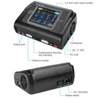 HTRC Lipo Charger T240/L6X2 DUO AC 150W DC 240W 10A Touch Screen Dual Channel Battery Balance Charger Discharger For RC Toy