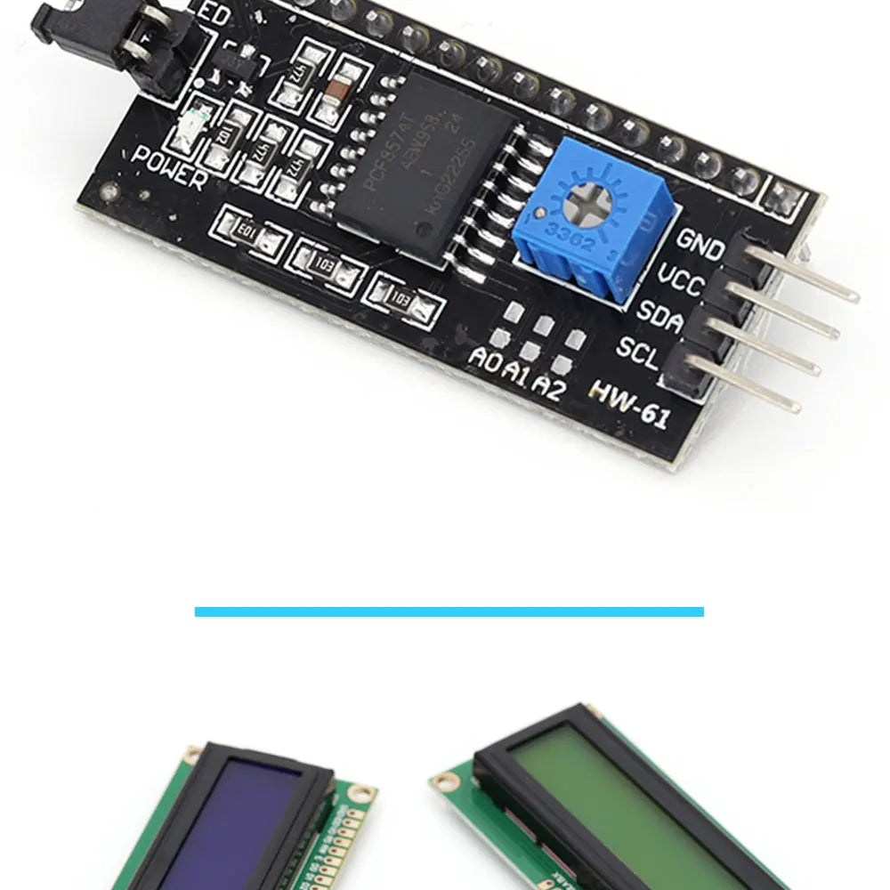 DC5V LCD1602 Screen Module 16*2 Display in ASCII Character Set PCF8574 I2C Interface Expand for Arduino development