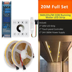 COB Horse Race LED Strip 24V WS2811 Running Water Flowing Light 360LEDs/m RF Touch Panel Controller 5M for Home Decoration