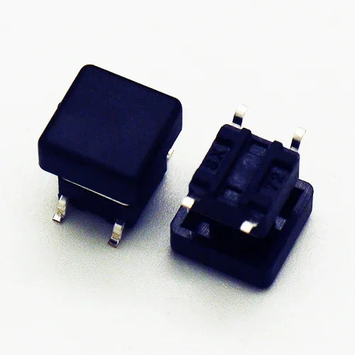 10PCS 6X6X7.3mm 4PIN DIP SMT Momentary Tact Button H=8.7mm With Cap Mini Push Button