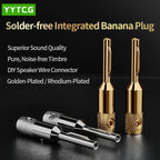 YYTCG- Connector Corrosion resistant banana plugs, audio, video, amplifiers, speakers, cable jacks, 4Pcs