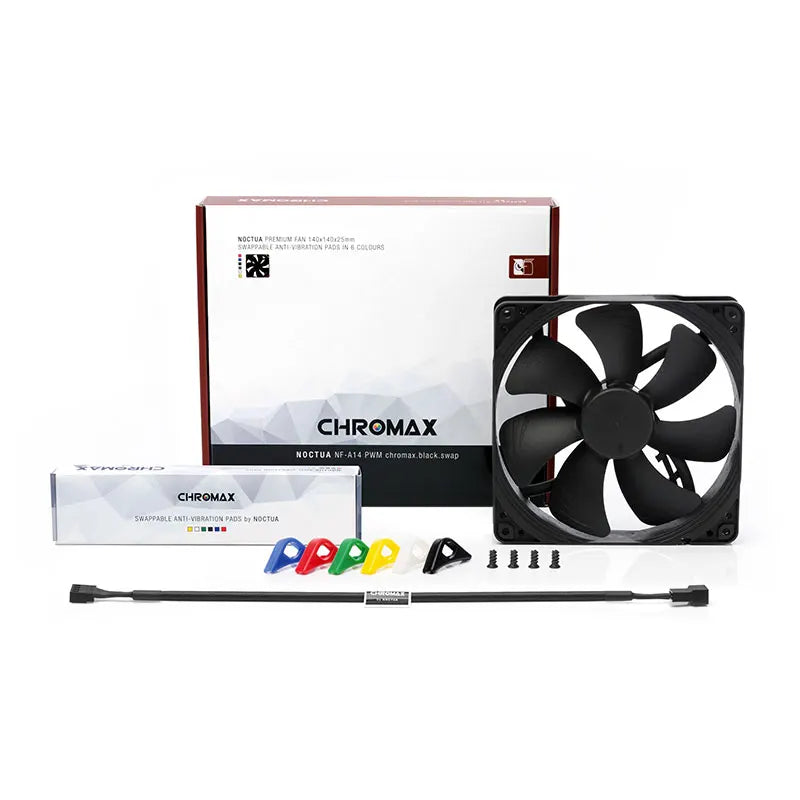 Noctua NF-A14 PWM SSO2 Magnetic Stable Bearing 14cm Fan Adopt AAO Frame Aerodynamic Design Integrated Shock Pad Chassis Fan