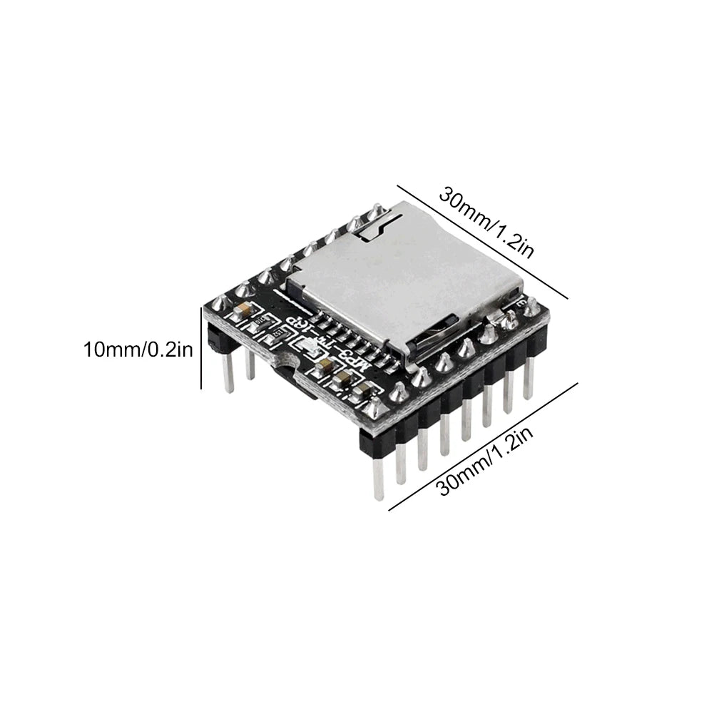 1-10PCS DFPlayer Mini MP3 Player Module V3.0 16P TF Card U Disk DF Player Module MP3 Voice Decode Board Mini MP3 Player Module