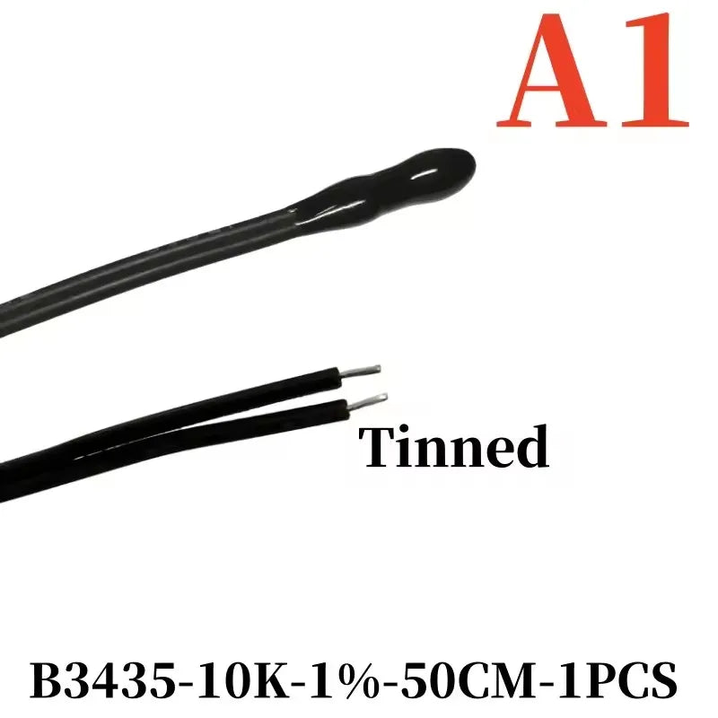 New Energy Vehicle Lithium Battery Temperature Sensor NTC Thermistor 10/100K Water Drop Temperature Probe B3435/4150 50CM 1M