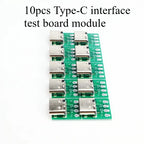 Type-C Female Port Adapter Breakout Board 16Pin Test Module Solder Pads for Data Cable Repair DIY Phone Charger Testing