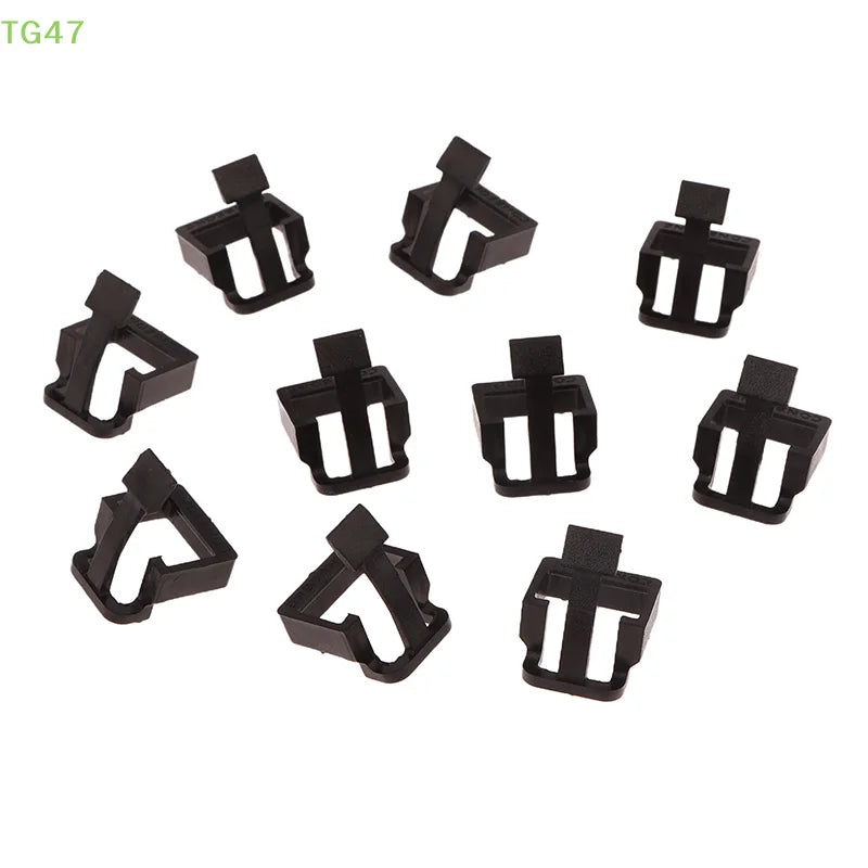 【LS】【EL】10Pcs Network Cable Crystal Head Buckle Replaceable RJ45 Plug Protective Cover Latch For RJ45 Cable Repaire Parts