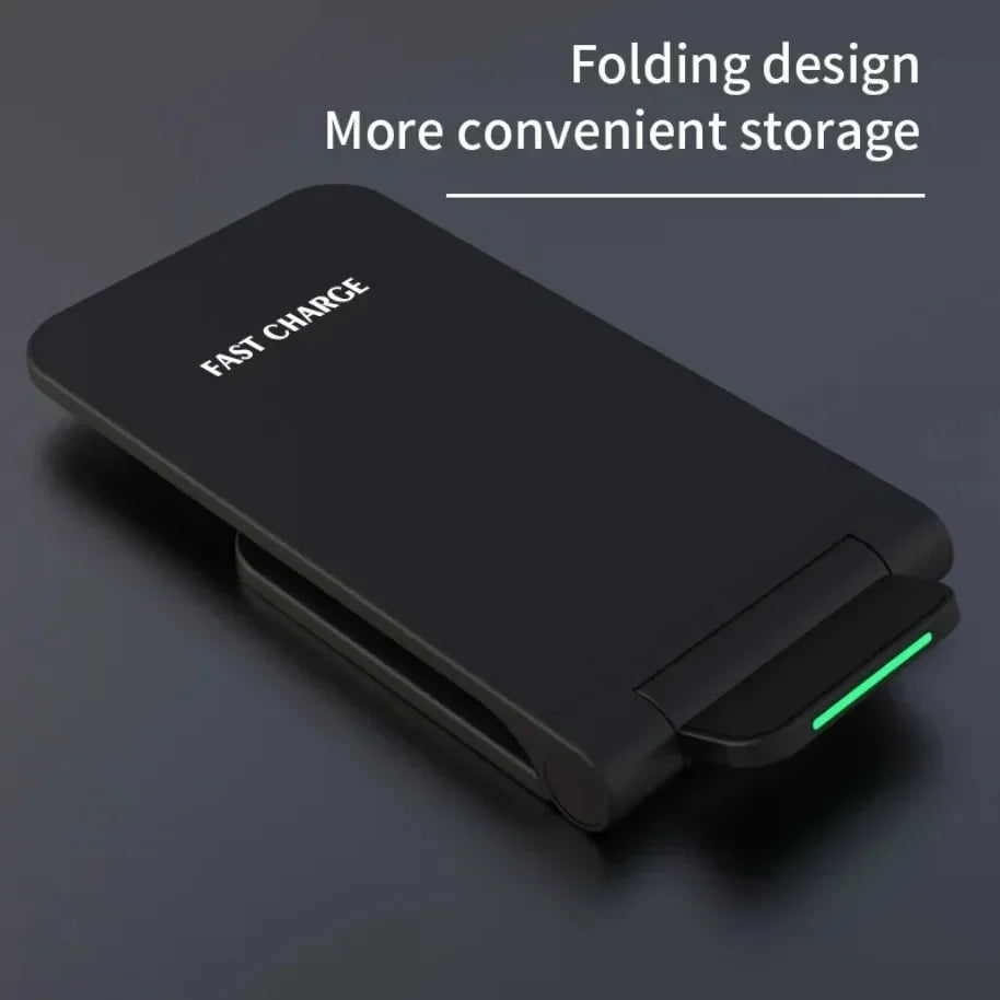 65W Wireless Charger Stand Pad For iPhone 17-12 Pro X XS Max XR 8 Samsung Xiaomi Induction Fast Charging Dock Station