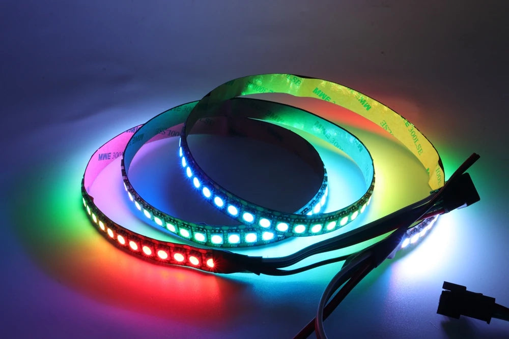 DC5V WS2812B WS2813 Individually Addressable RGBIC Led Strip DC12V WS2811 WS2815 5050 30/60/144Pixels/Leds/m Smart LED Light
