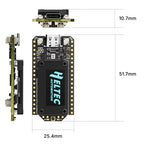 Heltec LoRa32 V4 ESP32-S3 SX1262 LoRaWAN 868MHz 915MHz Development Board with 0.96 Inch OLED, WiFi & BLE Mesh Network for IoT