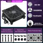 YOUNUON 5V USB Router Fan 80mm/92mm/120mm/140mm/240mm  DIY /TV Box /Desktop Fan  W/Protectiong Net