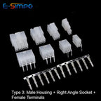 10Set MX4.2mm Pitch 5557/5558/5559/5569 0.165" Mini-Fit Dual Row 2*1-2*12P Female Receptacle Male Plug Pin Terminal Connector