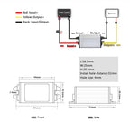 DC 24V to 12V 3A 5A 15V-40V to 12V Step Down Buck Converter Voltage Regulator Power Supply for LED Light Car Truck Boat CE