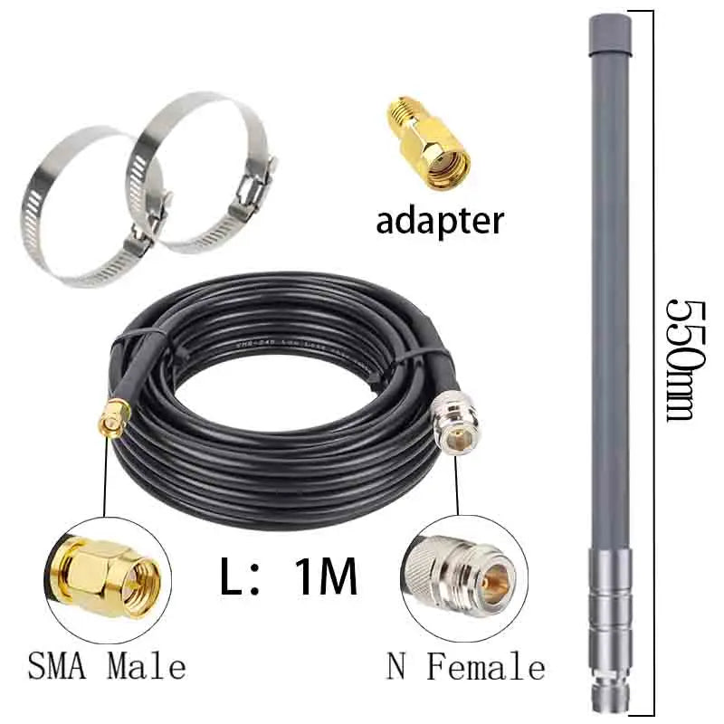 LORA 868MHZ 915MHZ Fiberglass Antenna For LoRaWAN Gateways, Helium Hotspots, Mining Equipment, and Meshitas Communication