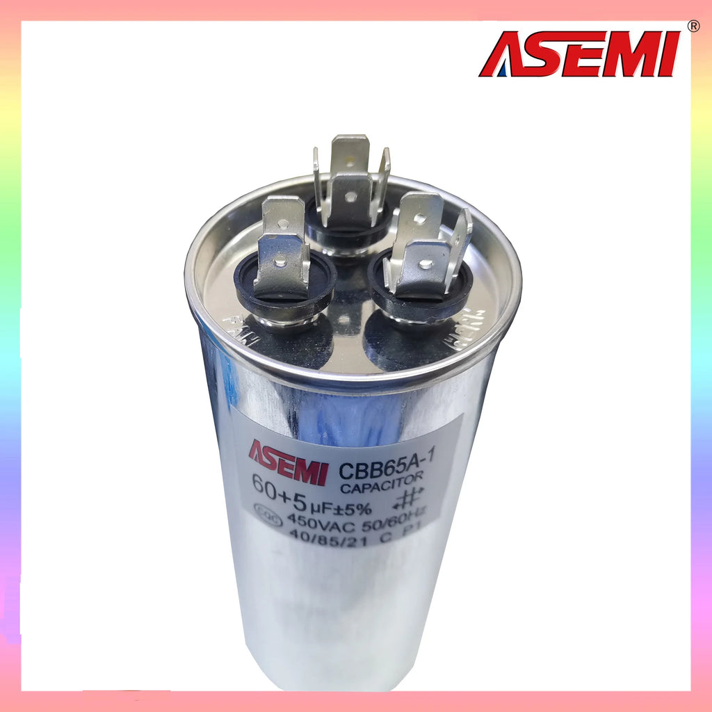 CBB65 450V AC Motor Capacitor Air Conditioner Compressor Start Capacitor 60uF+5uF 25+5uf 30+2uf 35+5uf 40+5uf
