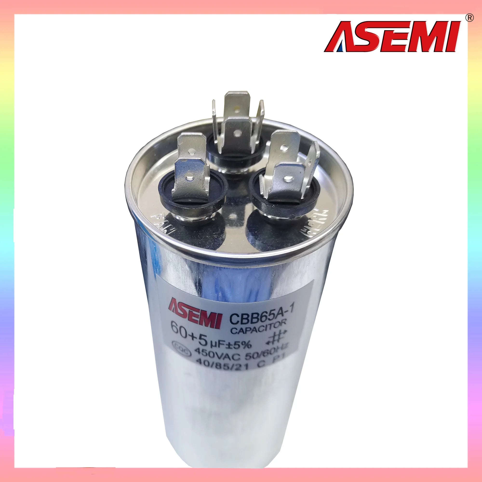 CBB65 450V AC Motor Capacitor Air Conditioner Compressor Start Capacitor 60uF+5uF 25+5uf 30+2uf 35+5uf 40+5uf