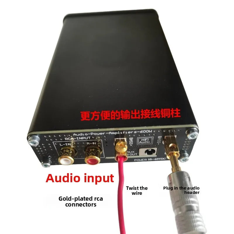 Tpa3255 600w high-power professional-grade subwoofer digital amplifier board - ready-to-use, adjustable low-frequency response