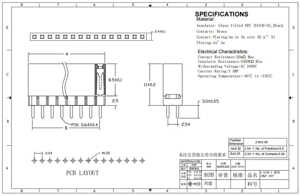 20pcs 2.54mm PC104 Single Row Extra 2.5/5/7.5mm Spacer Elevated Extended High Plastic Industrial 2.5mm PCB Female Header Socket