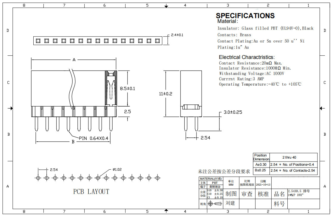 20pcs 2.54mm PC104 Single Row Extra 2.5/5/7.5mm Spacer Elevated Extended High Plastic Industrial 2.5mm PCB Female Header Socket