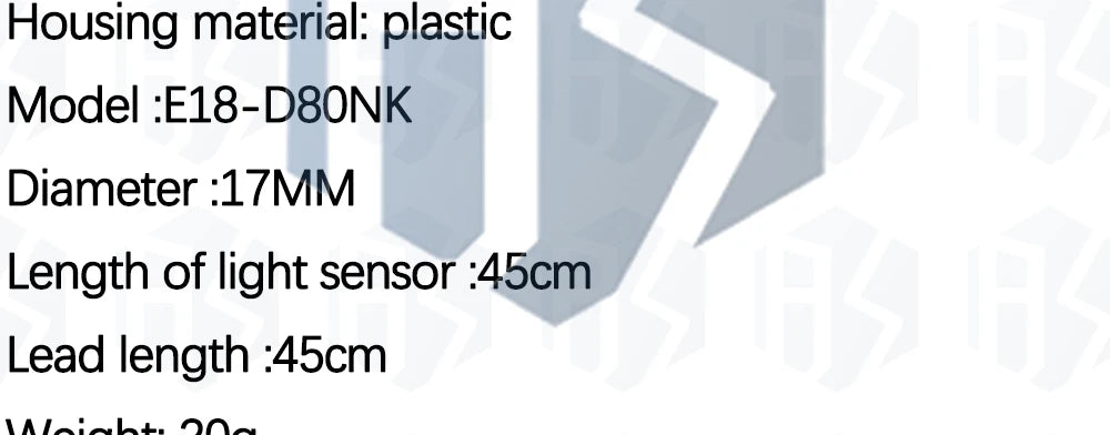 1~10PCS Smart Car Robot E18 D80NK Infrared Obstacle Avoidance Photoelectric Sensor Proximity Switch Detection Range Adjustable
